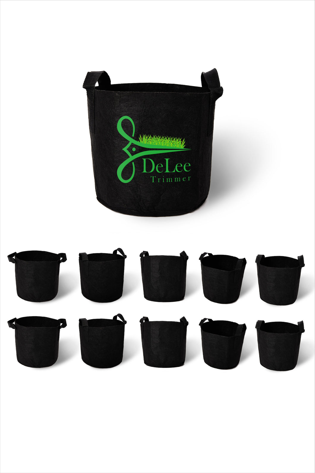 10-Pack Grow Bags, Breathable Fabric Potted Bags with Handles